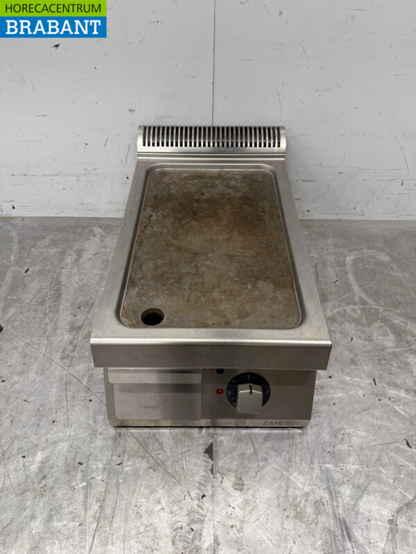 Zanussi Glatte Grillplatte aus Edelstahl 400V Horeca