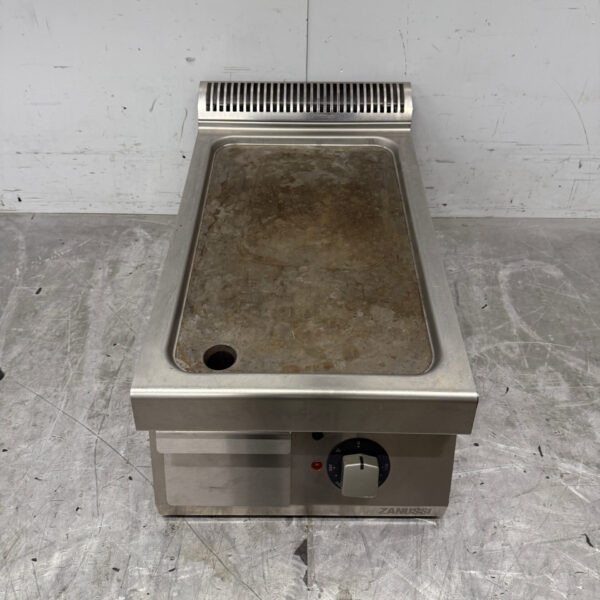 Zanussi Glatte Grillplatte aus Edelstahl 400V Horeca