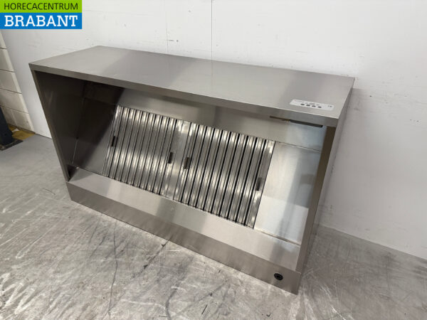 Edelstahl-Dunstabzugshaube Premium-line Motor 1500 kuub box Modell 160 cm 230V Horeca – Bild 2