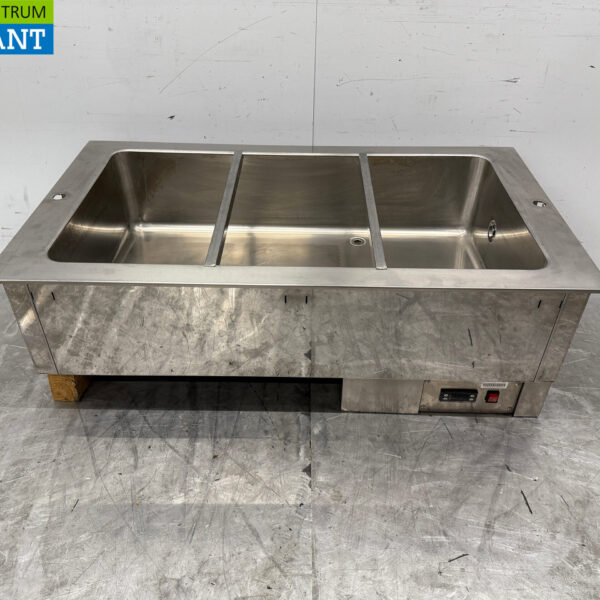 Bain Marie aus Edelstahl zum Einbauen 3 x 1/1 GN 400V Horeca
