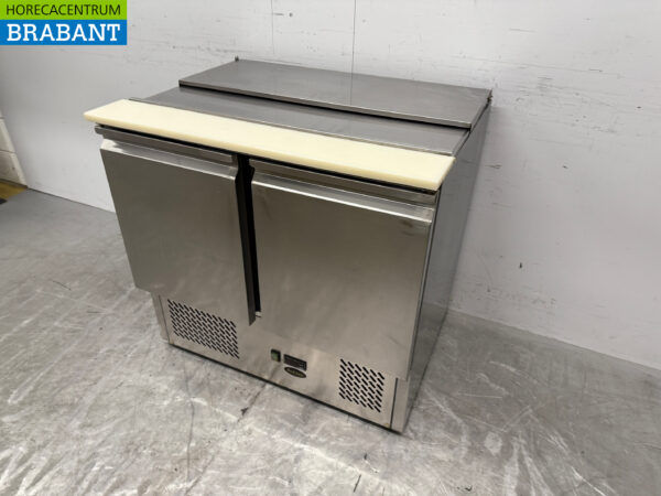 Profinox Saladette aus Edelstahl 90,5 cm 2 Türen 230V Horeca – Bild 2