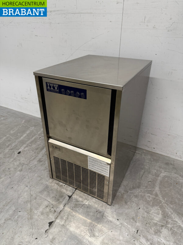 ITV Quasar Eiswürfelmaschine aus Edelstahl 24 kg pro Tag 6 kg Bunker 230V Horeca – Bild 2
