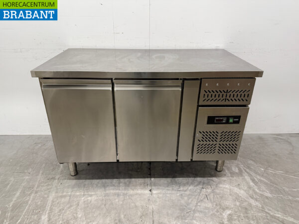 Edelstahl Maxxfrost gekühlte Werkbank 2 Türen 136 cm 230V Horeca