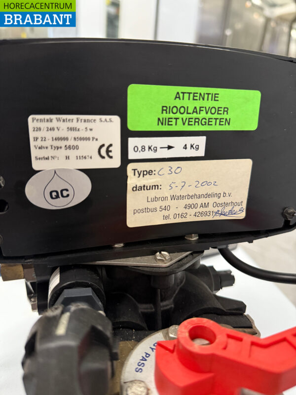 Lubron C30 Automatischer Wasserenthärter 400 Liter pro Stunde 230V Horeca – Bild 6