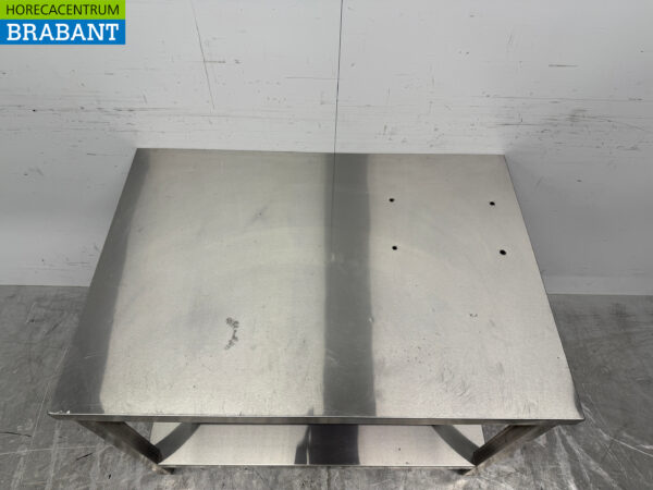 Edelstahl-Arbeitstisch mit Zwischenboden 100 x 70 x 76 cm Horeca – Bild 4