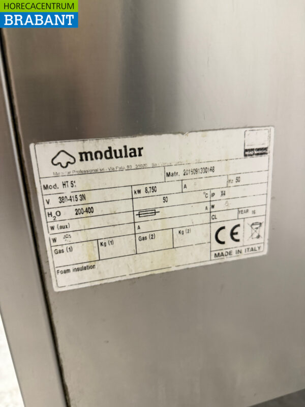 Modularer Schiebe-Geschirrspüler aus Edelstahl 400V Catering – Bild 7