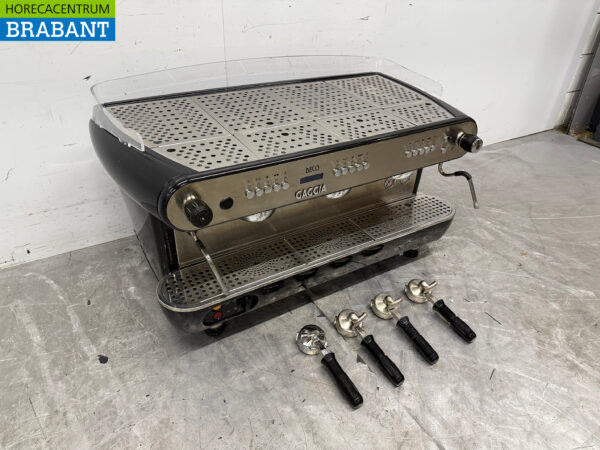 Gaggia Espressomaschine aus Edelstahl 3 Gruppen 400V Horeca – Bild 3