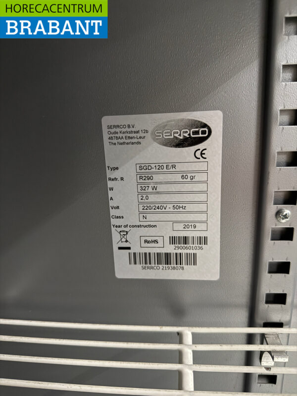 Serrco Bar Cooler 55,5 cm Glas-Falttür 230V Horeca – Bild 5