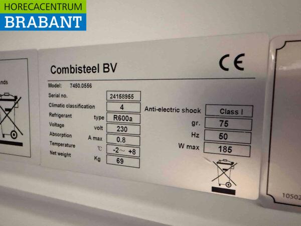 Combisteel Kühlschrank Kühlung 350 Liter 230V Horeca – Bild 5