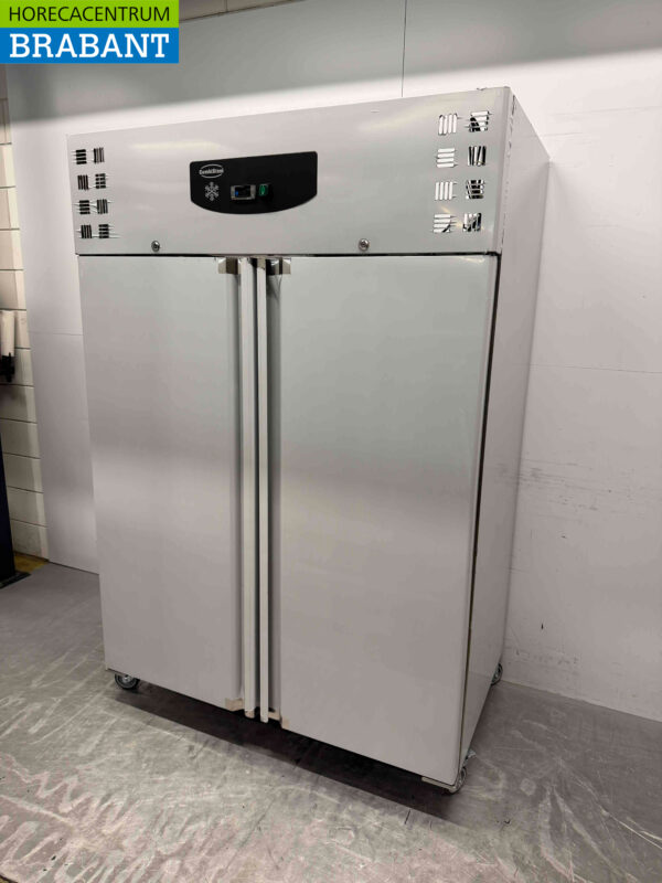 Edelstahl Combisteel Doppeltüriger Gefrierschrank 1200 Liter 230V Horeca – Bild 2