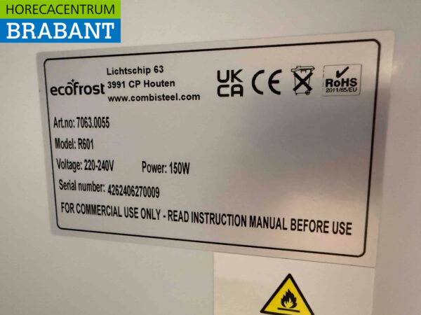 Ecofrost Kühlschrank Kühlung 562 Liter 230V Horeca – Bild 5