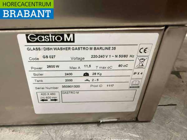 Edelstahl Gastro M Gläserspüler 230V Horeca – Bild 5