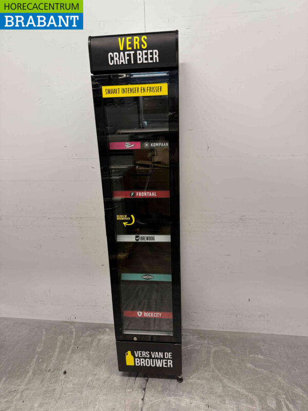 Gastro-Cool Glastürkühlschrank Getränkekühlschrank 155 Liter 230V Horeca