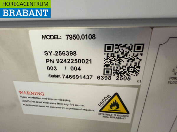 Edelstahl Combisteel Gekühlte Werkbank 1 Tür und 2 Schubladen 90 cm 230V Horeca – Bild 7