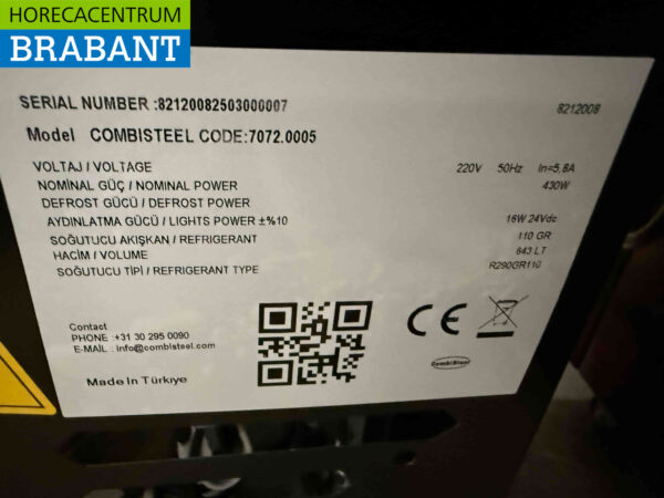 Combisteel Gefrierschrank mit Glasschiebedeckel 870 Liter 230V Horeca – Bild 6