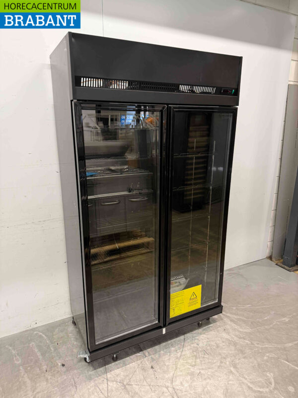 Combisteel Doppeltüriger Glastürkühlschrank 770 Liter 230V Horeca – Bild 2
