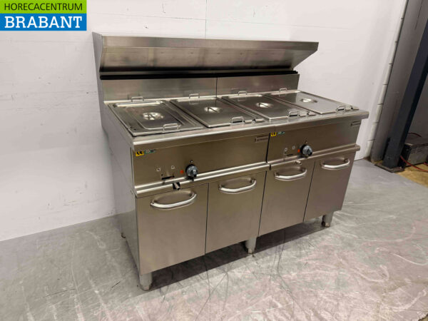 RVS Alpeninox Bain Marie 4 x 1/1 GN 400V 140 cm Horeca – Bild 2