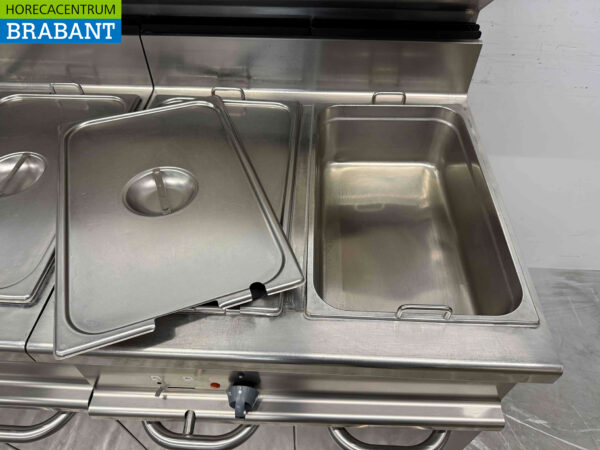 RVS Alpeninox Bain Marie 4 x 1/1 GN 400V 140 cm Horeca – Bild 4