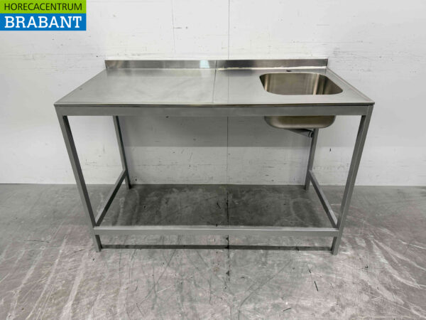 Edelstahlspüle Doppelspüle 126,5 cm Horeca (Kopie)