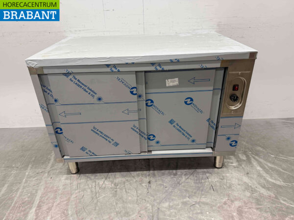 Edelstahl Warmhalteschrank 2 Schiebetüren 120 cm Catering