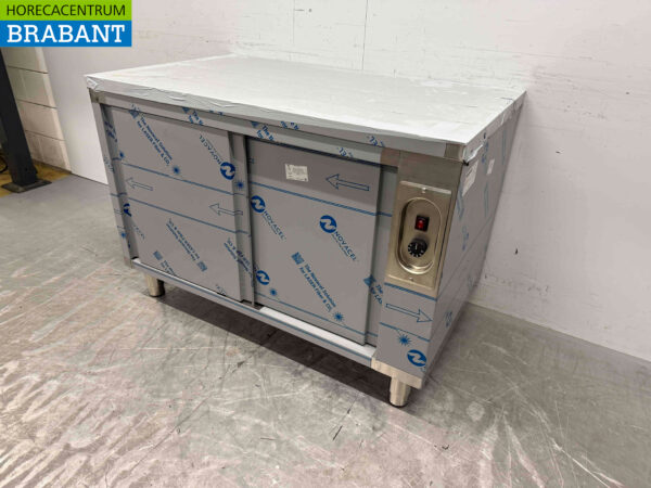 Edelstahl Warmhalteschrank 2 Schiebetüren 120 cm Catering – Bild 2