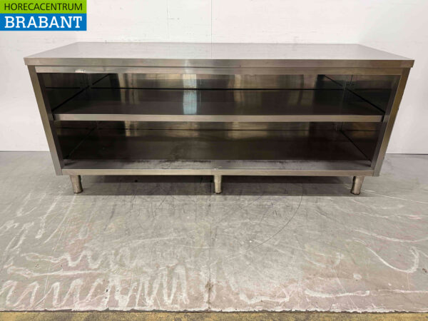 Edelstahl Arbeitstisch Arbeitsschrank 200 cm Catering
