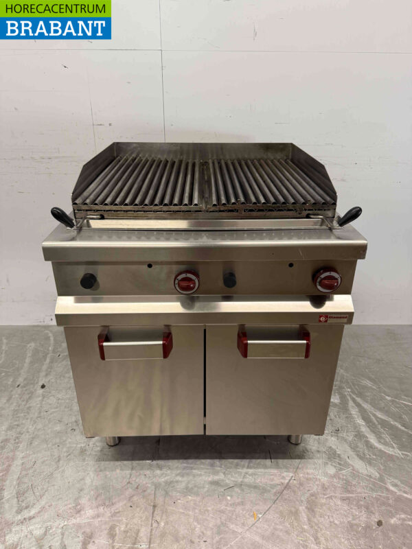 Edelstahl Diamond Lava Grill Steingrill 40 cm Gas Catering (kopie)