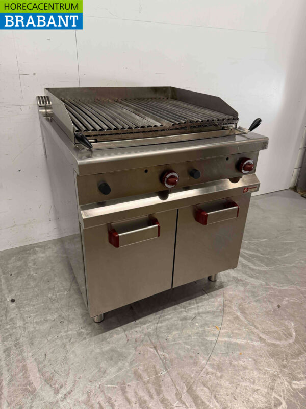 Edelstahl Diamond Lava Grill Steingrill 40 cm Gas Catering (kopie) – Bild 2