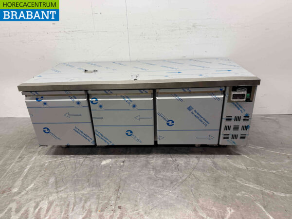 Edelstahl Combisteel Kühlschrank Niedriges Modell 3 Türen 160 cm 230V Horeca
