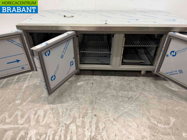 Edelstahl Combisteel Kühlschrank Niedriges Modell 3 Türen 160 cm 230V Horeca – Bild 4