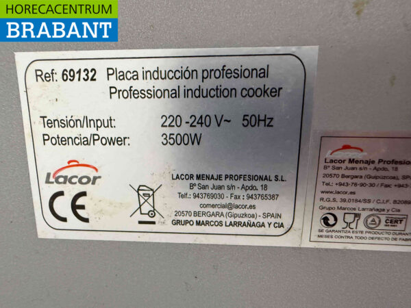 Lacor Induktionskochfeld aus Edelstahl 230V Horeca – Bild 5