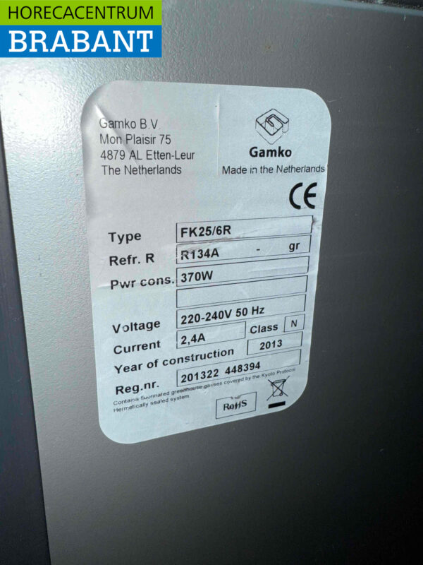 Gamko FK25/6R Fasskühler Fasskühler 111 cm 230V Horeca – Bild 5