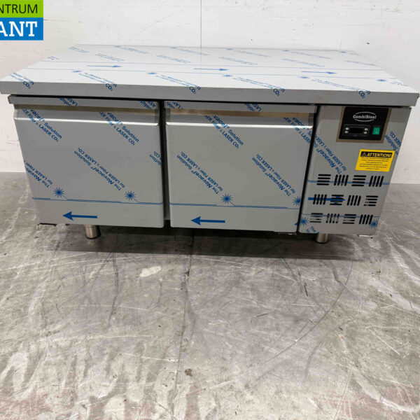 Edelstahl Combisteel Kühlschrank Niedriges Modell 2 Türen 120 cm 230V Horeca