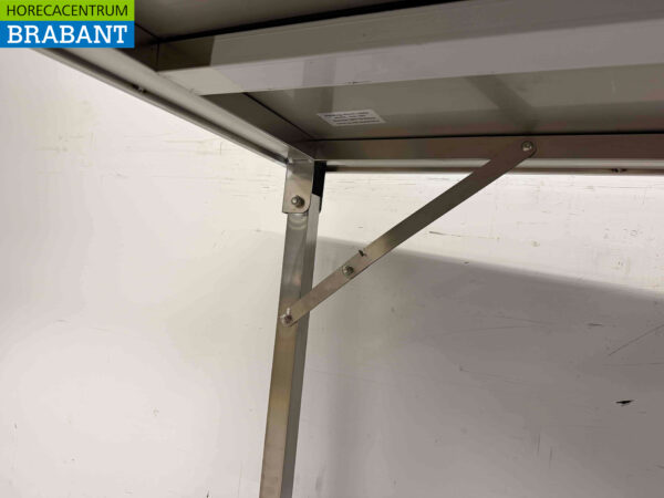 HCB Klappbarer Arbeitstisch aus Edelstahl 180 x 70 x 85 cm Catering – Bild 5