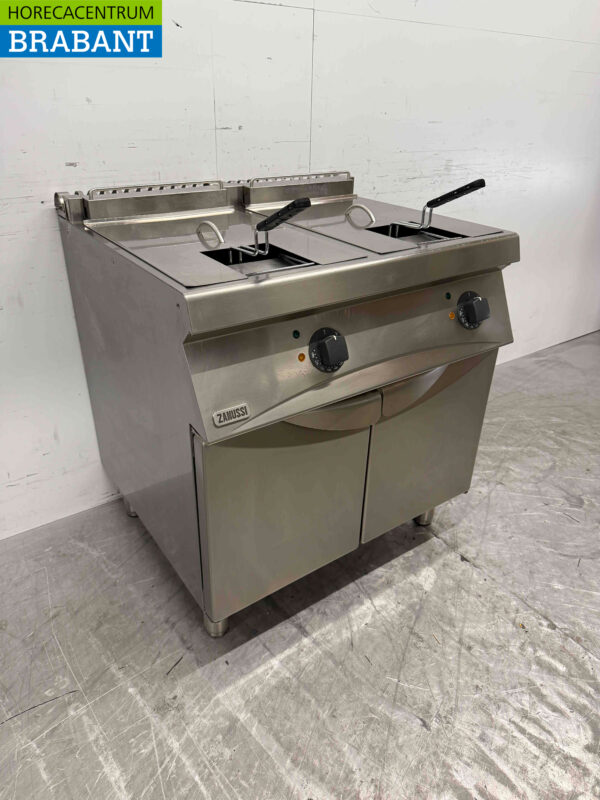 Zanussi Fritteuse aus Edelstahl 2 x 15 Liter 400V Horeca – Bild 3