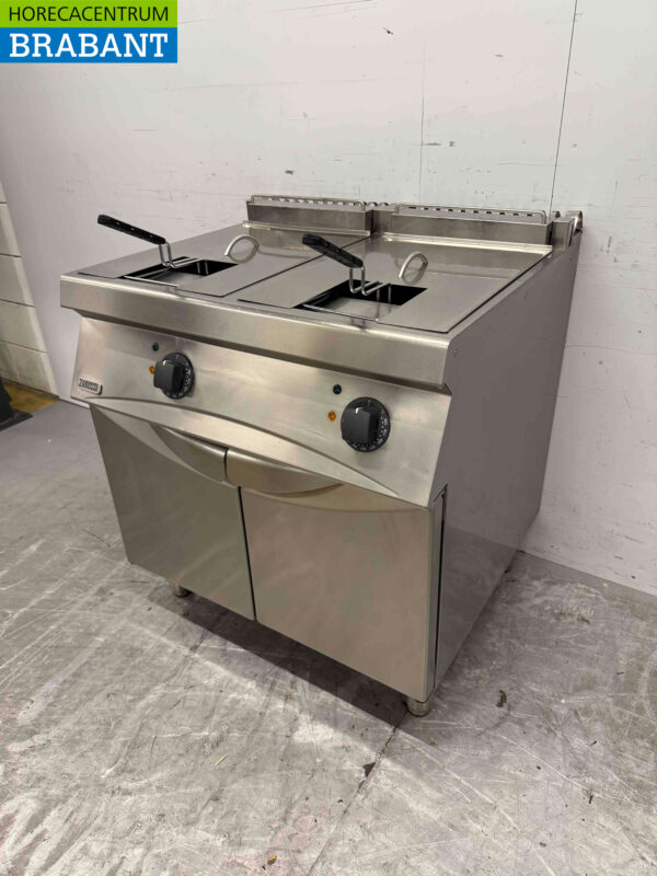Zanussi Fritteuse aus Edelstahl 2 x 15 Liter 400V Horeca – Bild 4