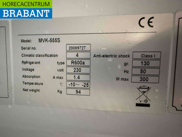 Maxxfrost Edelstahl Gefrierschrank 555 Liter 230V Horeca – Bild 5