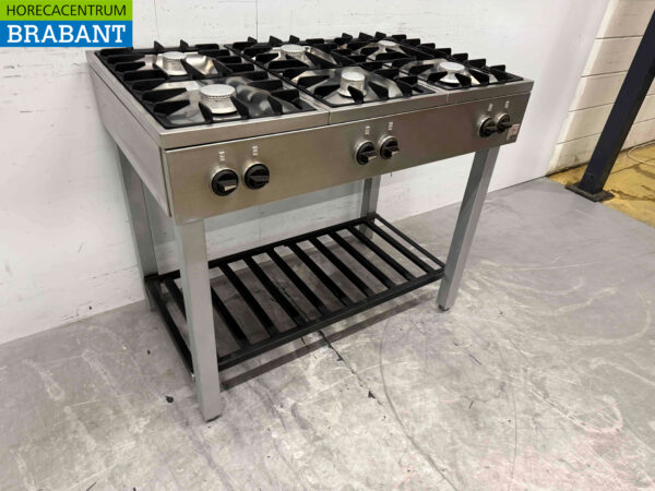 Atag 6-Flammen-Herd aus Edelstahl 105 cm Propan Horeca – Bild 3