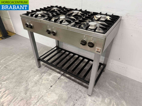 Atag 6-Flammen-Herd aus Edelstahl 105 cm Propan Horeca – Bild 4