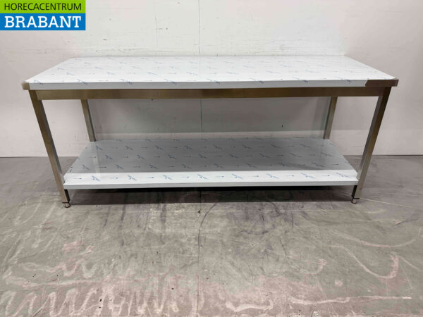 HCB Edelstahl-Arbeitstisch 200 x 70 x 85 cm Catering