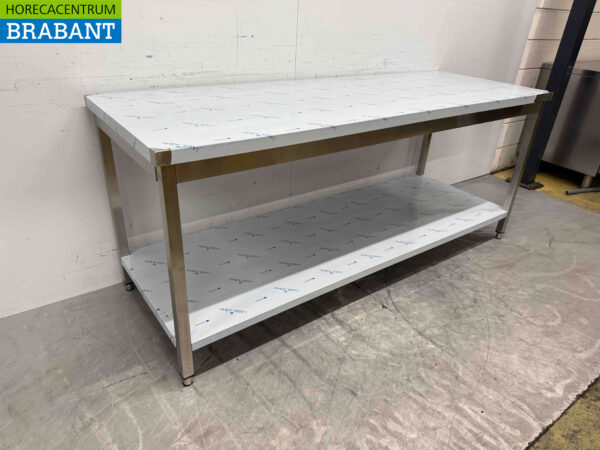 HCB Edelstahl-Arbeitstisch 200 x 70 x 85 cm Catering – Bild 2