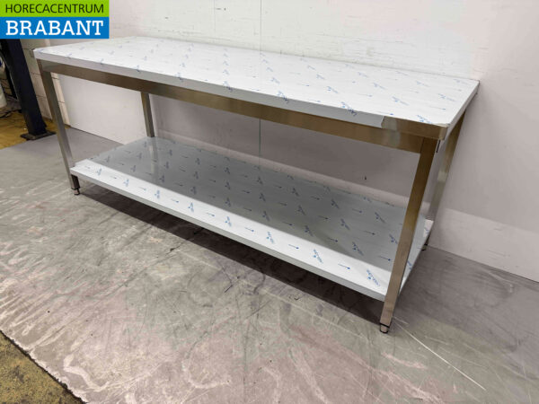 HCB Edelstahl-Arbeitstisch 200 x 70 x 85 cm Catering – Bild 3