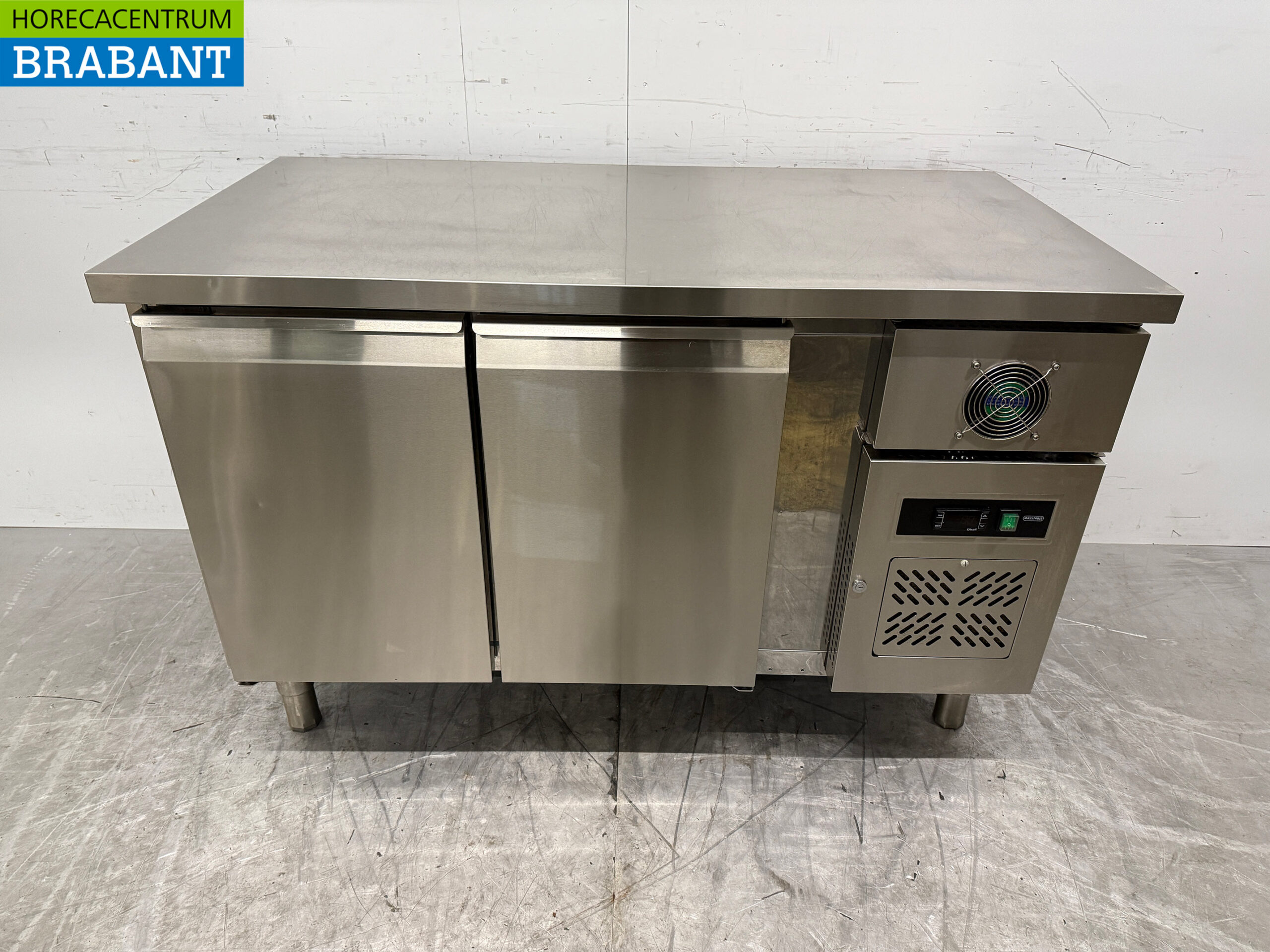 Edelstahl Ecofrost Gefrierschrank Werkbank 2 Türen 136 cm 230V Horeca