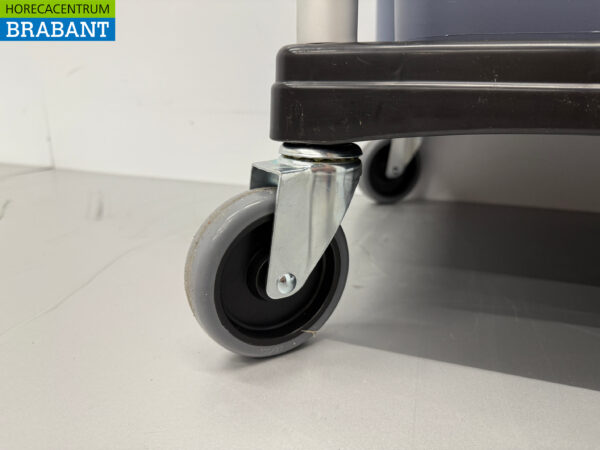 Kunststoff-Abräumwagen 3 Etagen mit 5 Behältern 104 cm Catering – Bild 5