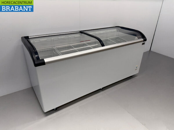 HCB Shop Gefrierschrank Gefrierschrank mit Glasschiebedeckel 545 Liter 230V Horeca – Bild 3