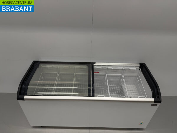 HCB Shop Gefrierschrank Gefrierschrank mit Glasschiebedeckel 545 Liter 230V Horeca – Bild 4