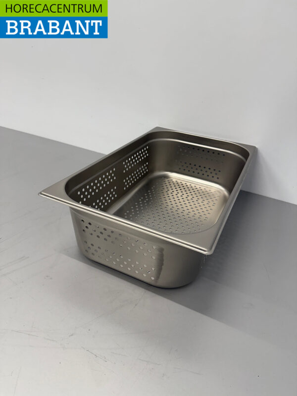 Perforierter Gastronormbehälter aus Edelstahl GN Tablett 1/1 Tiefe 150 mm Horeca – Bild 3