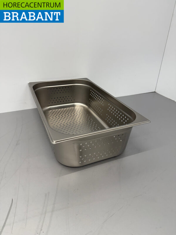 Perforierter Gastronormbehälter aus Edelstahl GN Tablett 1/1 Tiefe 150 mm Horeca – Bild 4