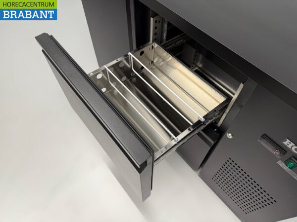 HCB Backbar Bar Cooler 1 Tür und 2 Schubladen 280 Liter 146,5 cm 230V Horeca – Bild 5
