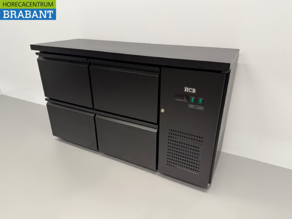 HCB Backbar Bar Cooler 4 Schubladen 280 Liter 146,5 cm 230V Horeca – Bild 2